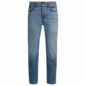 Classic-fit jeans in blue comfort-stretch denim Classic Style Stay Stylish