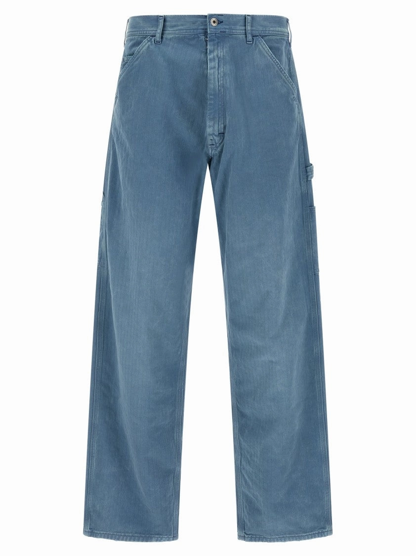 Spring Mood Slim City Outfit Herringbone Pattern Denim Jeans With Modern Finish