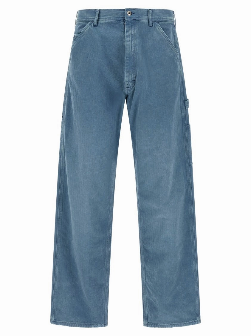 Vintage Lover Smooth Bold Wear It All Herringbone Pattern Denim Jeans With Modern Finish