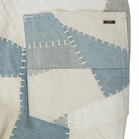 All Day Wear PATCHWORK FLARE ALABASTER JEANS