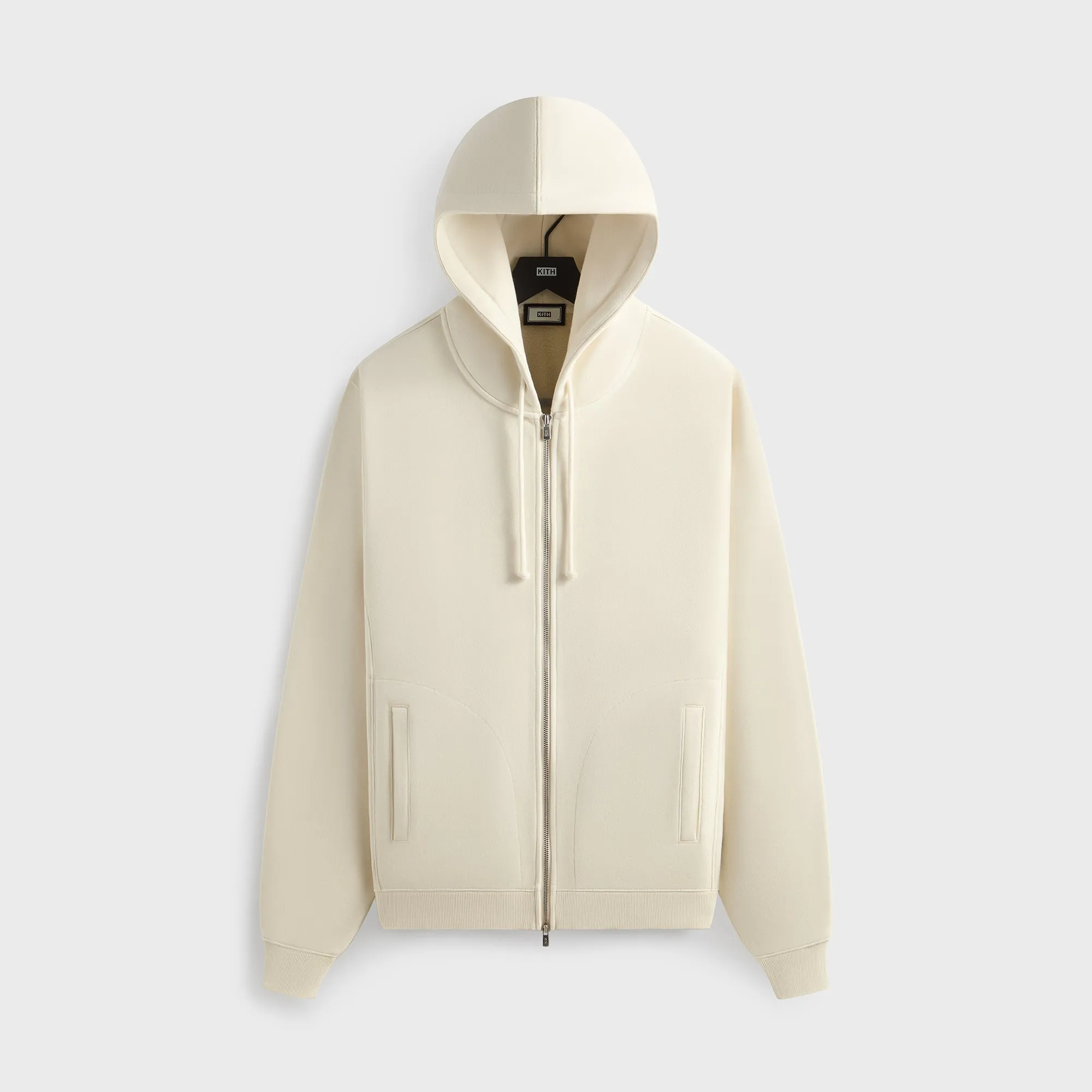 Kith 101 Lofty Fleece Williams V Hoodie - Article Rib Knit Hem