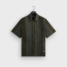 Kith Seersucker Boxy Collared Overshirt - Stadium Daytime Look Button Down Design
