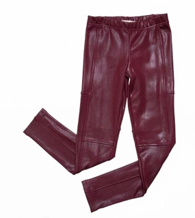 Core Cut Casual Comfort Girls' Riding Pants In Burgundy