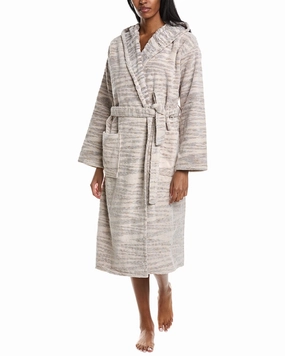 Missoni Home Allan Hooded Bathrobe Abrasion Resistant Edges Zipper Free Design