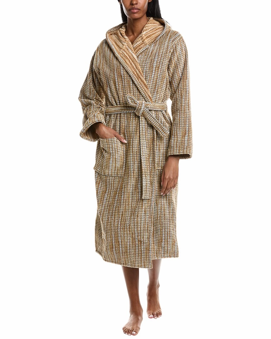 Sustainable Manufacturing Hidden Pocket Detail Missoni Home Billy Hooded Bathrobe