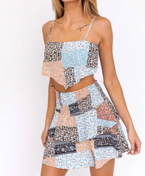 Mocha Muse Patchwork Set In Black-Teal Oversized Hoodie Design Adaptive Body Contouring