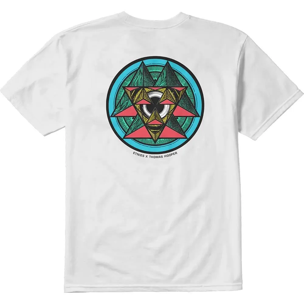 Relaxed Look Etnies Thomas Hooper Abstract T-Shirt - White
