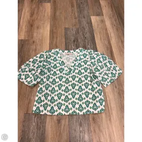 Blouse Short Sleeve By Loft In Green, Size: M Sporty Hoodie