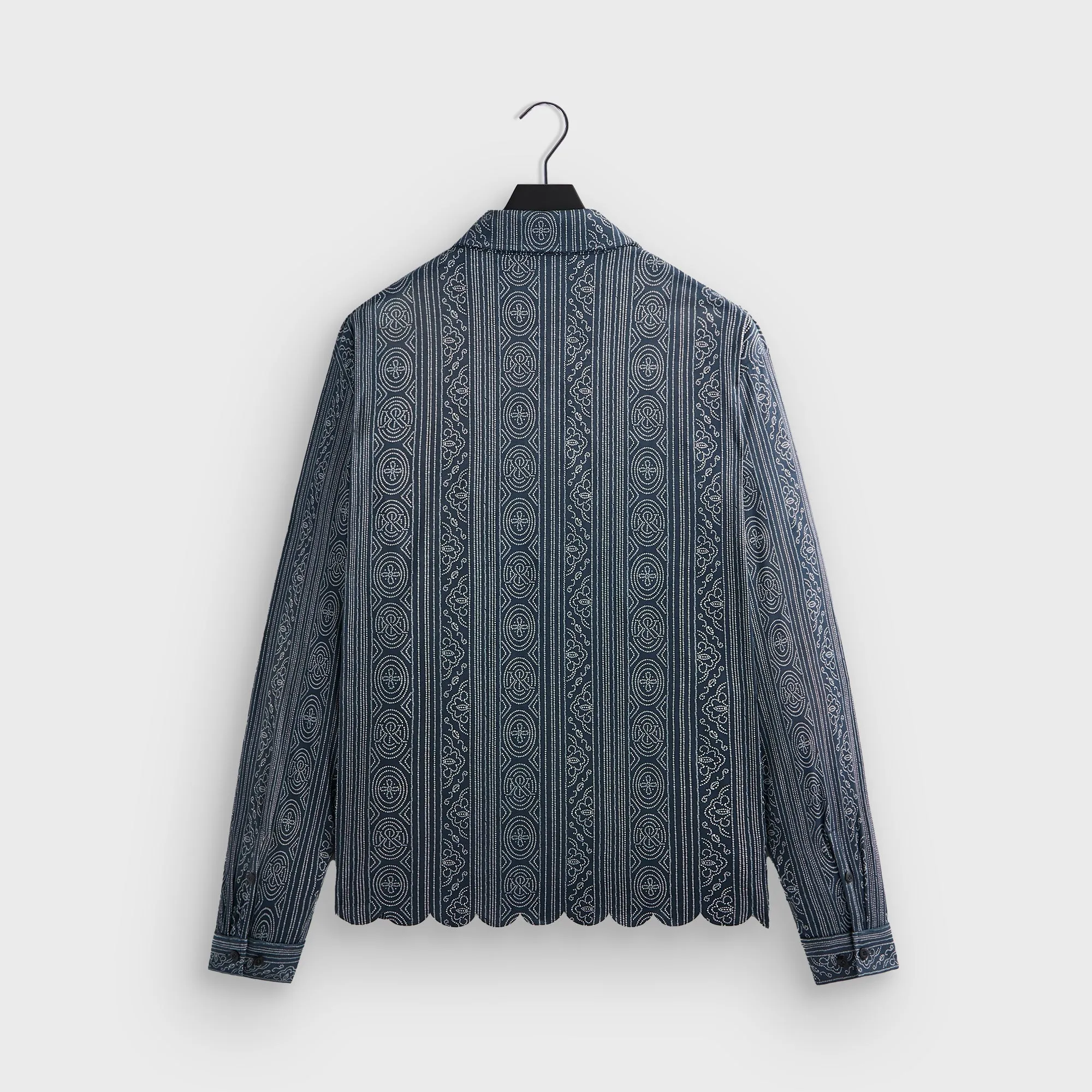 Kith Isaac Microsuede Long Sleeve Button Down - Nocturnal Sweat-Absorbing Sleeveless Cut