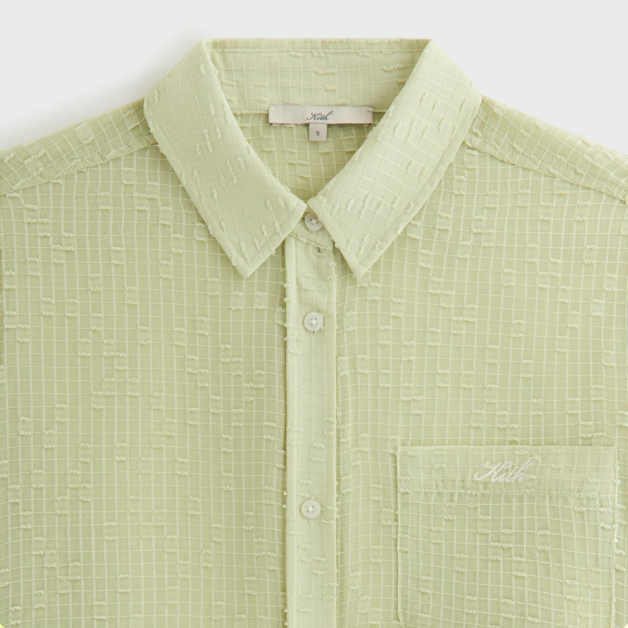 Kith Women Ora II Clipped Jacquard Shirt - Vera Multi Layer Stitching Eye-Catching Pattern