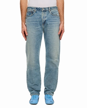 Casual Spring Mood Classic Wear Faded Light Blue Wash Straight-Leg Curtis Jeans