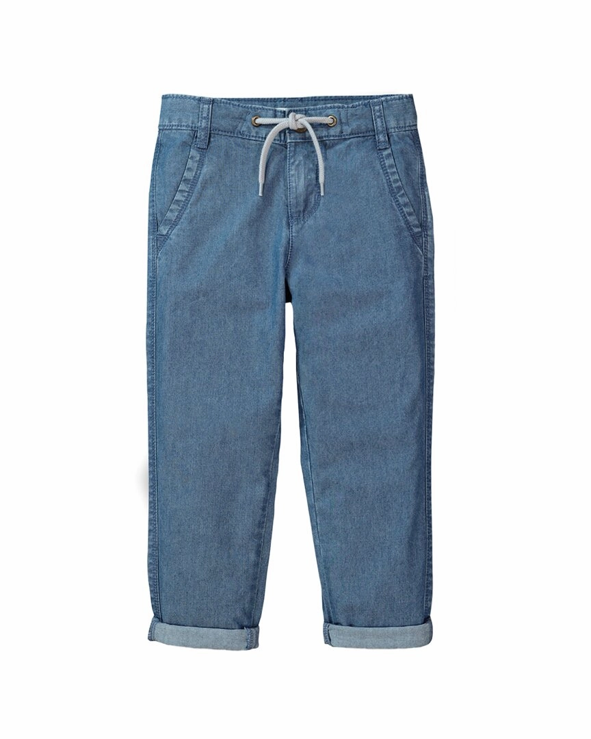 Hope & Henry Chambray Pant Water Repellent Coating Anti Slip Waistband