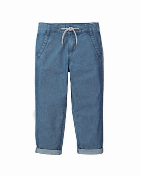 Hope & Henry Chambray Pant ReflectiveTrim Stay Flexible
