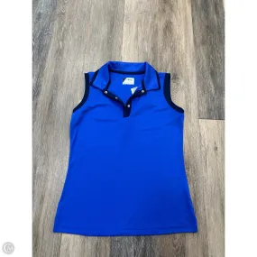 Heather Effect Finish Tagless Design Athletic Tank Top By Izod In Blue, Size: Xs