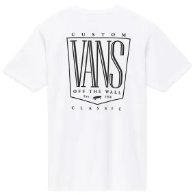 Standard Body Fit Anti Static Finish Vans Original Tall Type T-Shirt - White