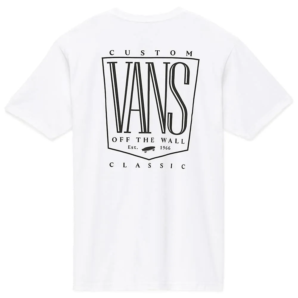 Standard Body Fit Anti Static Finish Vans Original Tall Type T-Shirt - White
