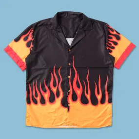 Y2K Flames Shirt XLarge BBQ Party