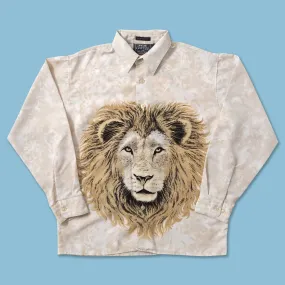 Multipocket Style Y2K Lion Shirt Small