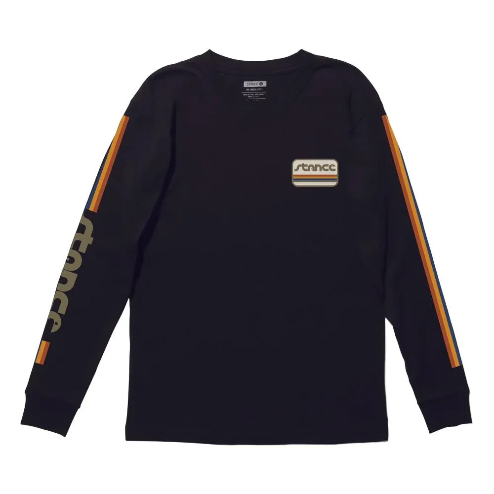Stance Camino Long Sleeve T-shirt - Black Travel Outfit Abstract mystery