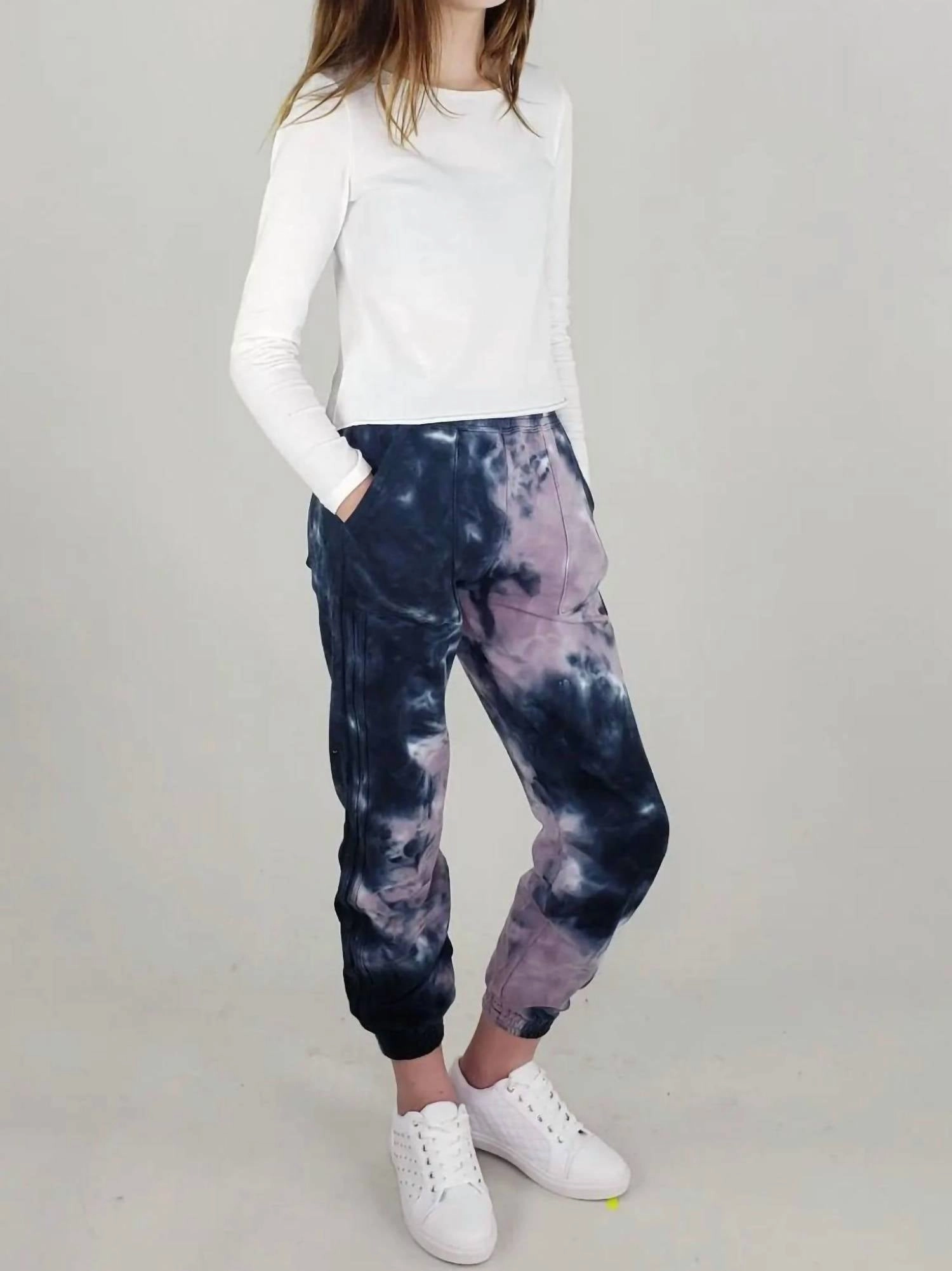Essential Fit Girl's Tie Dye Jogger In Midnight