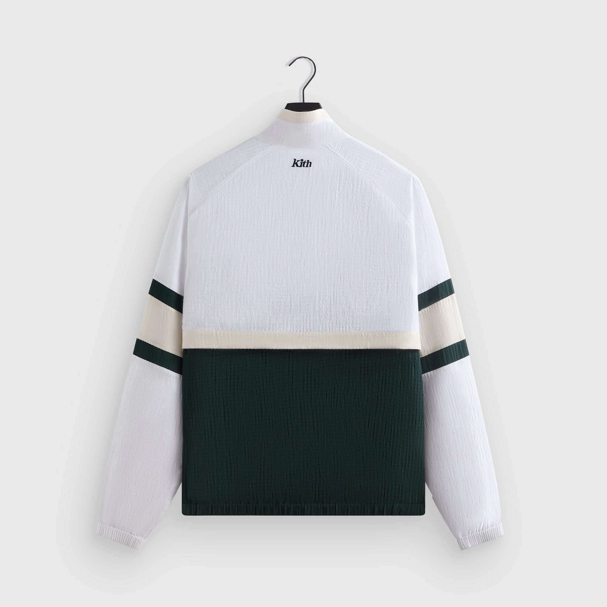 Kith for Wilson Dobby Track Jacket - White Flexible Hem Adjustment