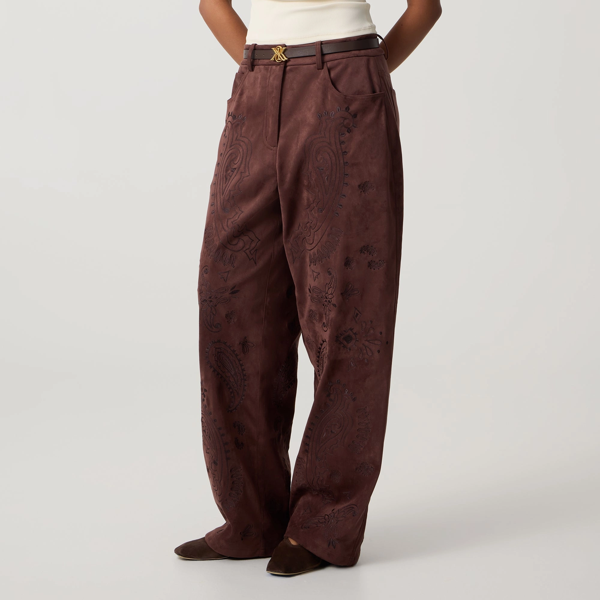 Kith Women Miren Paisley Pant - Contract Smooth Fit Lining