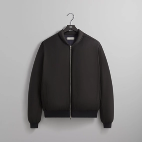 UV Protection Finish Insulated Padding &Kin Liam Puffed Bomber Jacket - Black
