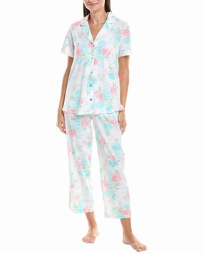 TemperatureRegulating Fabric Carole Hochman 2pc Top & Pant Pajama Set
