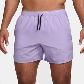 Nike | Men's Dri-FIT Stride 5" Brief-Lined Running Shorts - Hydrangeas DropIn Pocket Design