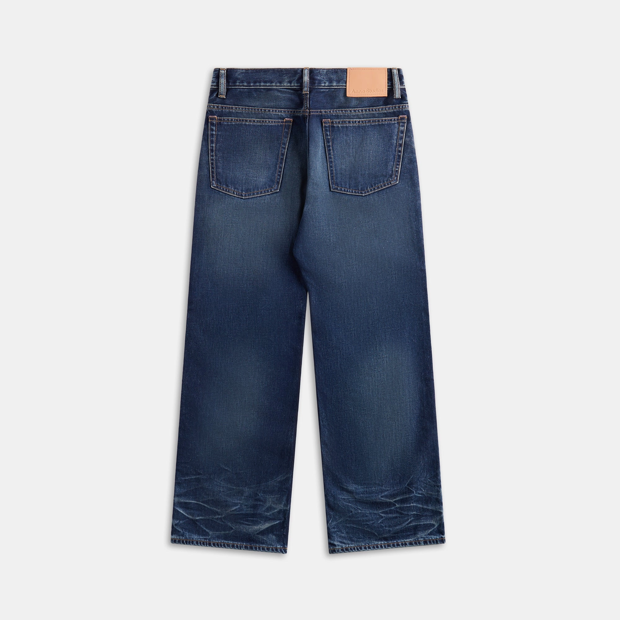 Acne Studios 2021M Broadway Jeans - Mid Blue Thermal Insulation Layer Cozy Comfort
