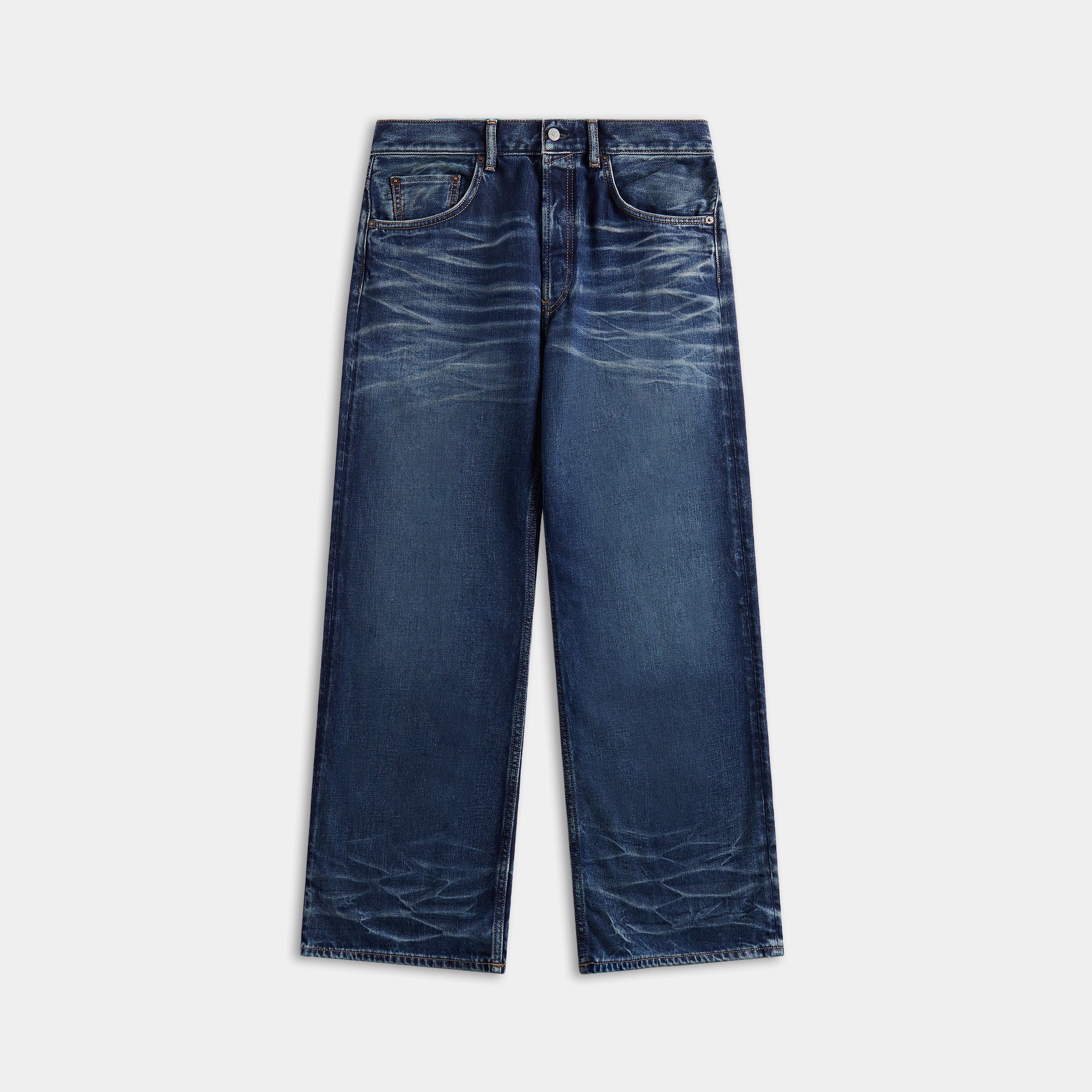 Chic Style Durable Comfort Acne Studios 2021M Broadway Jeans - Mid Blue