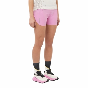 Polypropylene VentilationPanels Salomon | Women's Sense Aero 3" Shorts - Cyclamen
