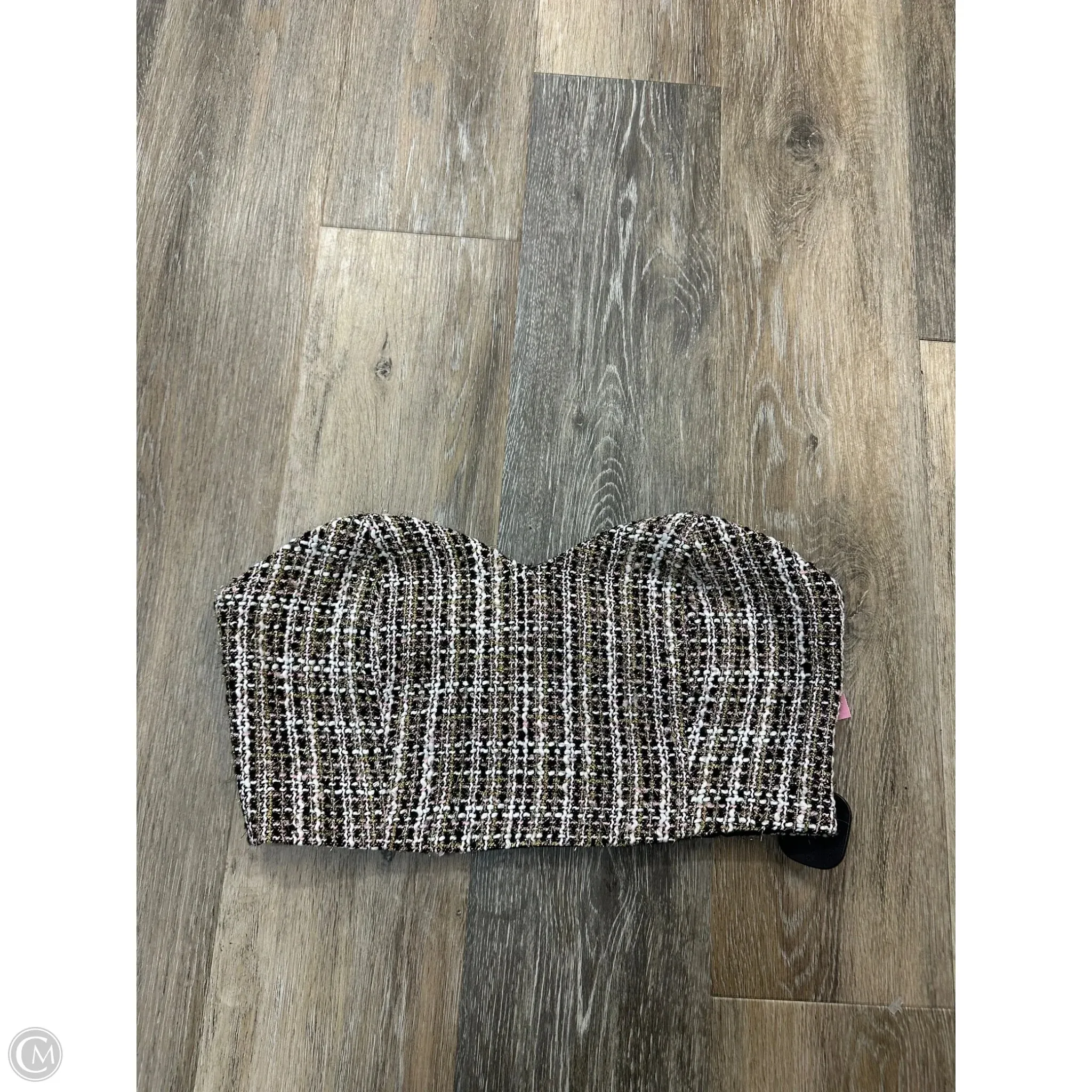 Tank Top By Molly Green In Black & Pink, Size: M DoubleStitching
