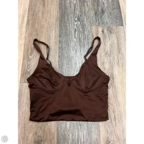 Tank Top By Aerie In Brown, Size: S Airflow Vents FlexibleCollarStructure