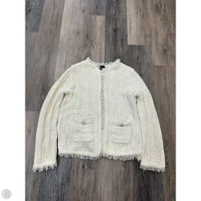 Sweater Cardigan By J. Crew In White, Size: S Wind Resistant Fabric Compact Stitching