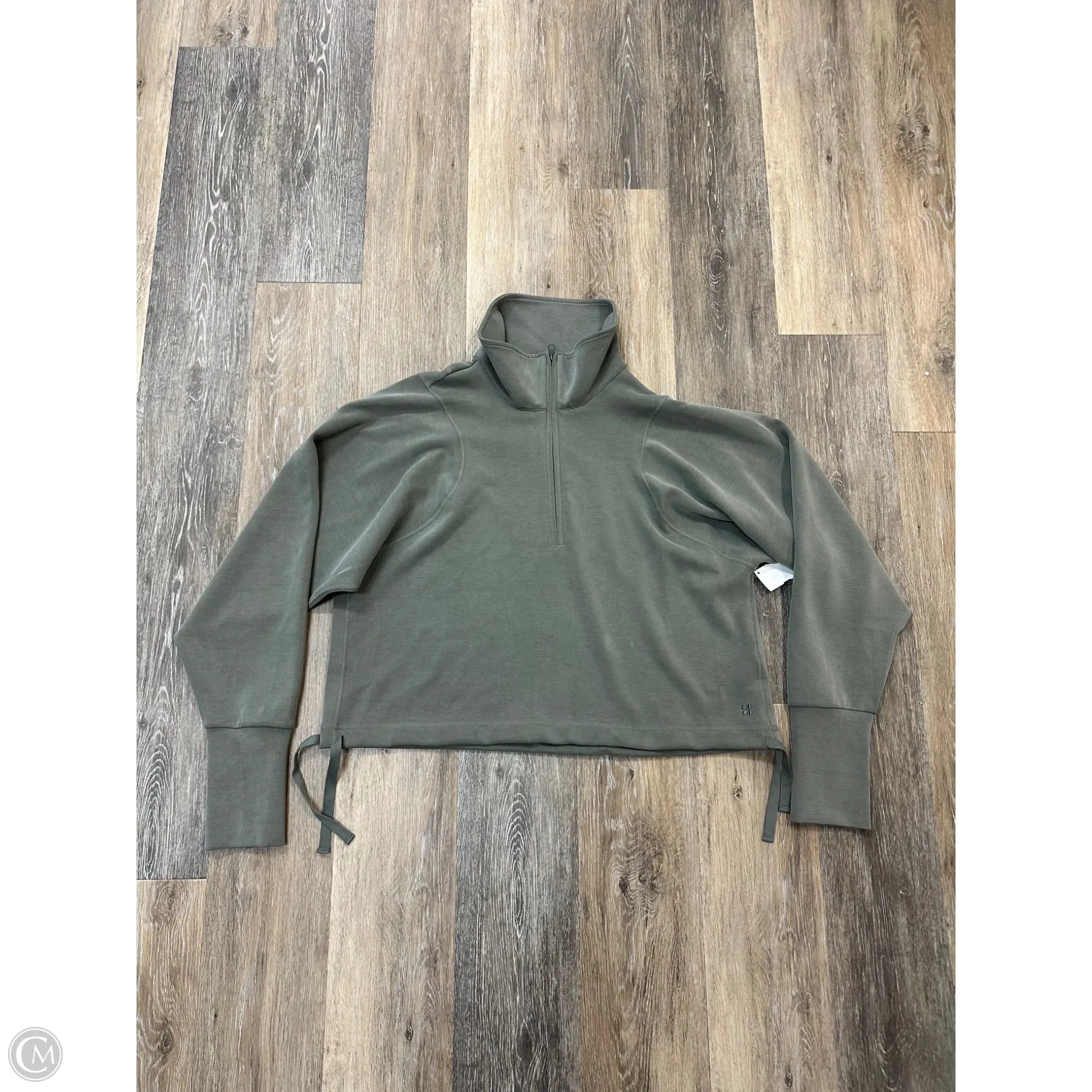 Athletic Sweatshirt Collar By Sweaty Betty In Green, Size: L Flowing Design