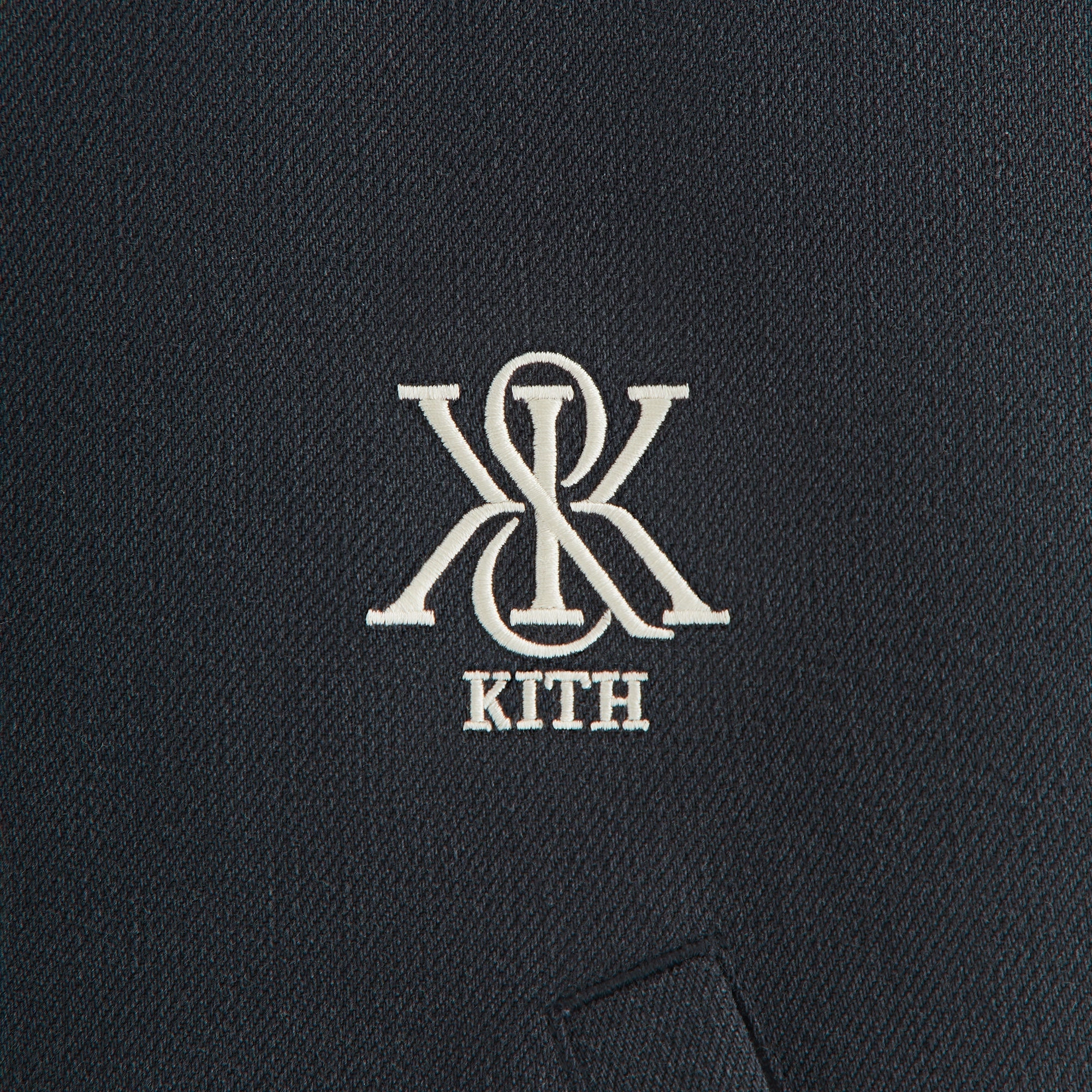 Kith Women Bex Cropped Denim Puffer - Washed Black Light Protection
