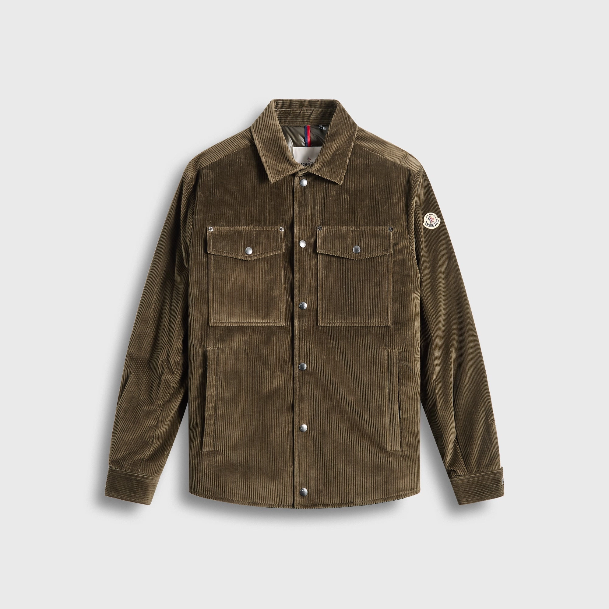 All Season Adaptability Moncler Ambroisie Down Shirt Jacket - Green