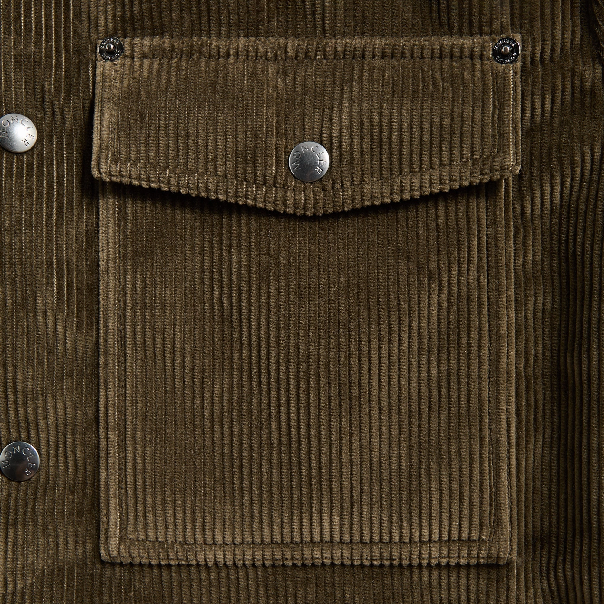Sustainable Recycled Material Crisp Detail Moncler Ambroisie Down Shirt Jacket - Green