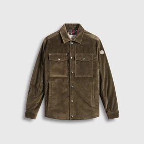 All Season Adaptability Moncler Ambroisie Down Shirt Jacket - Green