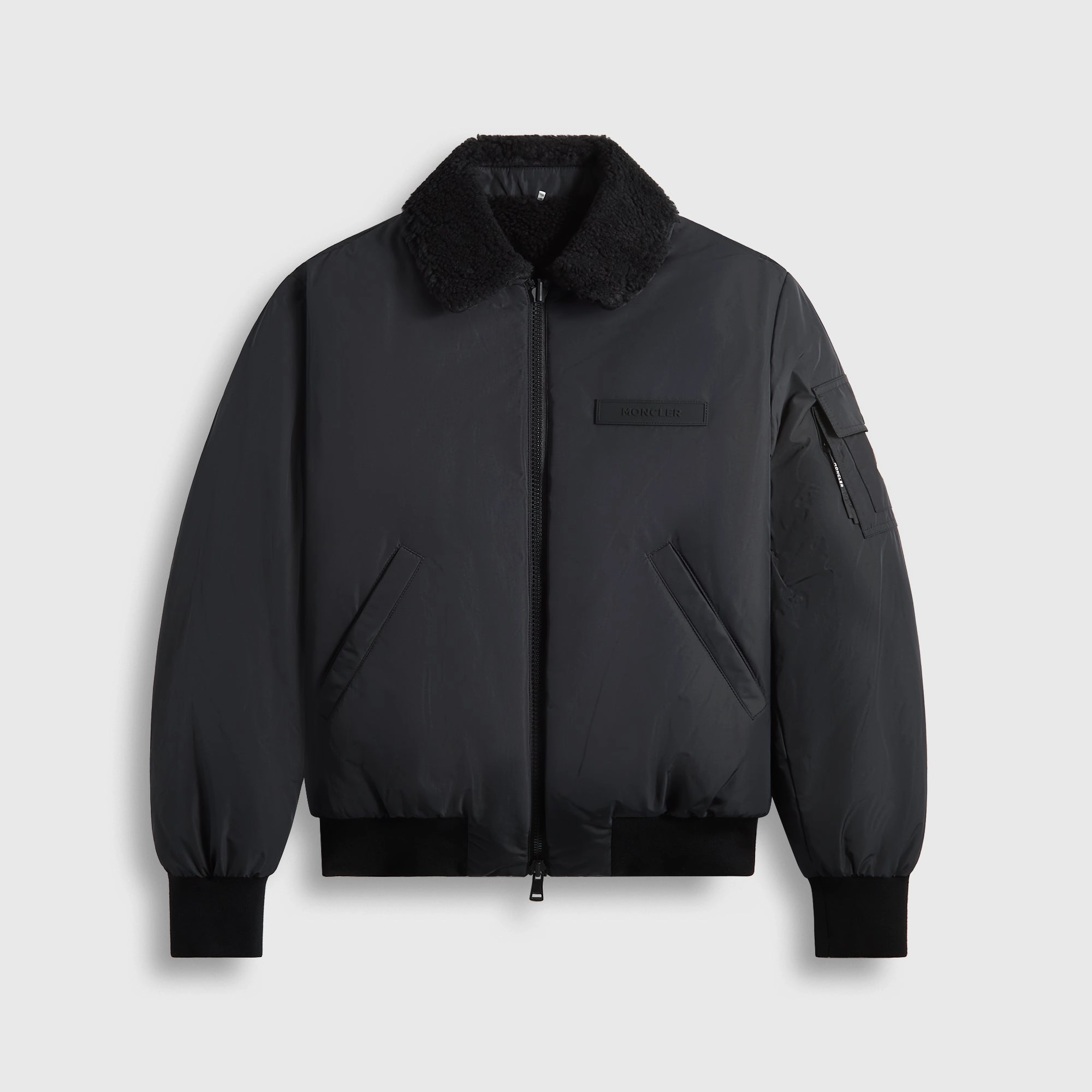 Thermo Regulating Fabric ripstop fabric Moncler Maulevrier Bomber - Black
