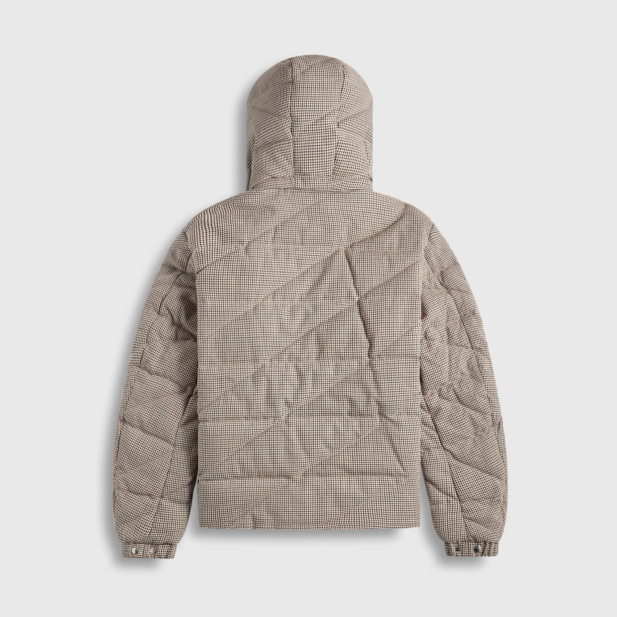 Moncler Psyllos Wool-Blend Hooded Down Jacket - Grey One Color