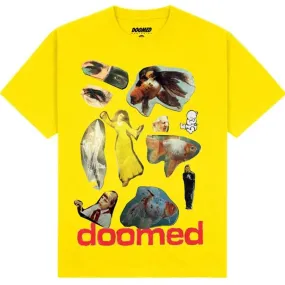college Doomed Everything T-Shirt - Gold