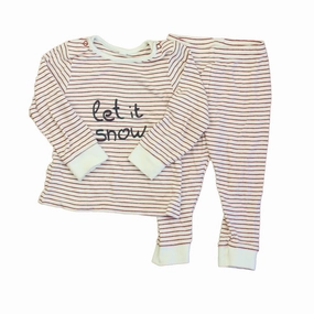 Mori Unisex Red | White 2-piece Pajamas NoRoll Waistband Design Eco Friendly Design