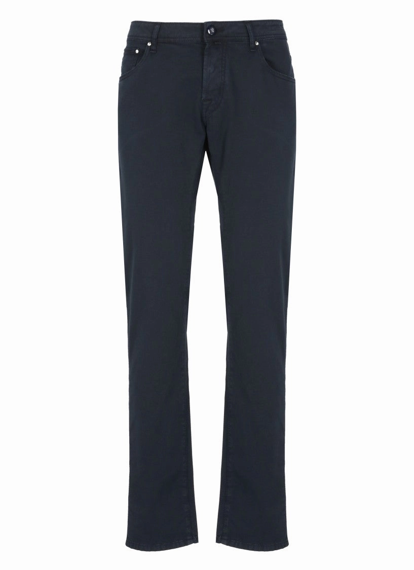 Minimal Outfit Spring Mood Smooth Work Meeting Blue Nick Slim Pants