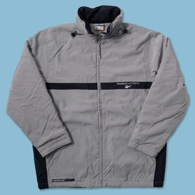 Vintage Reebok Padded Jacket Small Non Irritating Tags Smooth Flat Collar