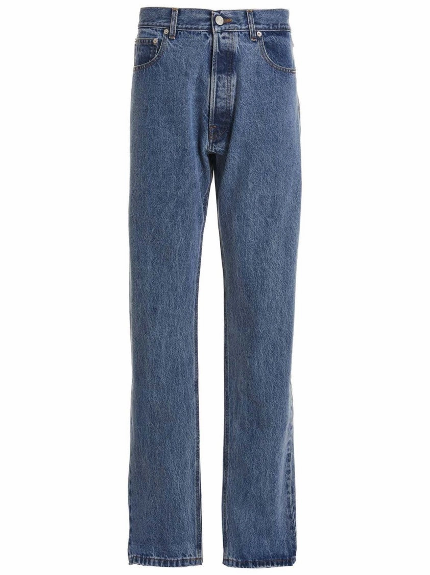 5-Pocket Denim Jeans With Button Closure Universal Fit Sizing