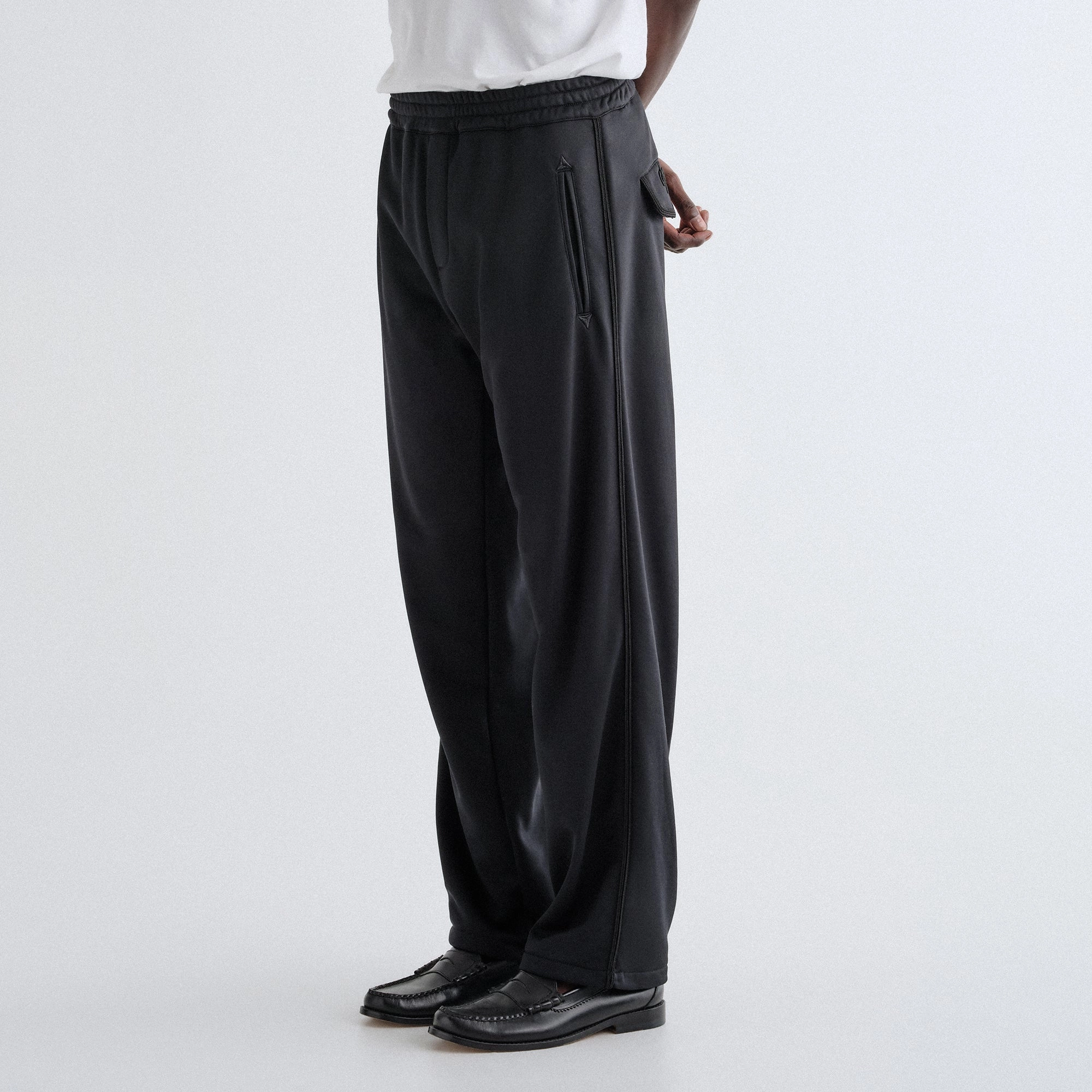 Everyday Wear Casual Vibes Kith Ribbon Embroidery Elmhurst Pant - Black