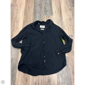 Soft Touch Blend Blouse Long Sleeve By Grayson In Navy, Size: L