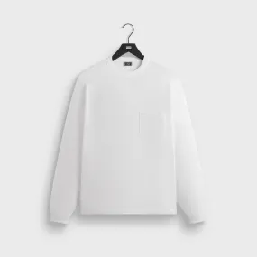 Leather combination Kith Long Sleeve Leonard Pocket Tee - White
